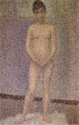 Georges Seurat A standing position of the Obverse oil painting on canvas